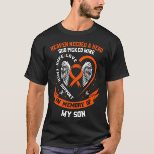 T-shirt Portez Orange En Mémoire De Mon Fils Sensibilisati