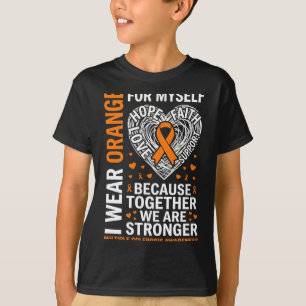 T-shirt Portez orange pour la sensibilisation à la scléros