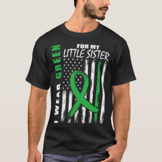 T-shirt Portez Vert Petite Sœur Sensibilisation à la malad