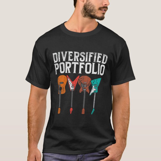 T-shirt Portfolio Diversifié Pour Guitare Player  (Devant)