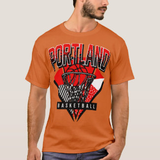 T-shirt Portland Basketball 90s Throwback