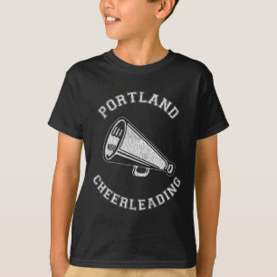 T-shirt Portland Cheer en détresse Rétro années 90 Cheerle