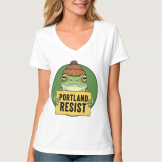 T-shirt Portland Frog Resist Activist