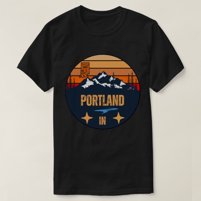 T-shirt Portland, Indiana (Design devant)