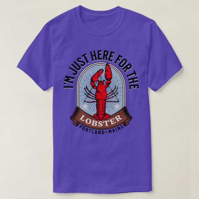T-shirt Portland Maine drôle de homard (Design devant)