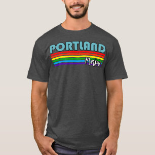 T-shirt Portland Maine Pride Portland LGBT Cadeau LGBT LGB
