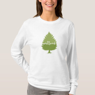 T-shirt Portland, Oregon, arbre de calligraphie