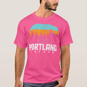 T-shirt Portland Oregon Bear Pride Randonnée Camping Vinta