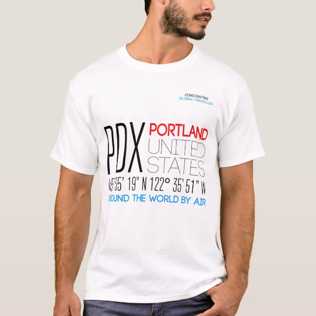 T-shirt Portland, Oregon, États-Unis (Devant)