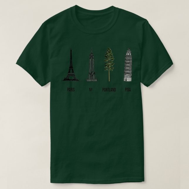 T-shirt Portland s'interroge sur l'amour de l'arbre nature (Design devant)