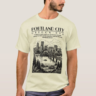 T-shirt Portland Ville Oregon États-Unis