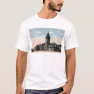 T-shirt Portland, vue de chemin de fer de station de