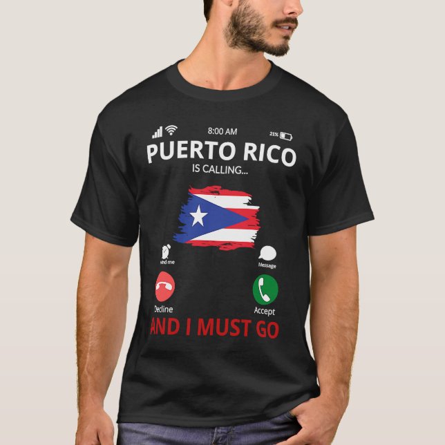 T-shirt Porto Rico appelle (Devant)