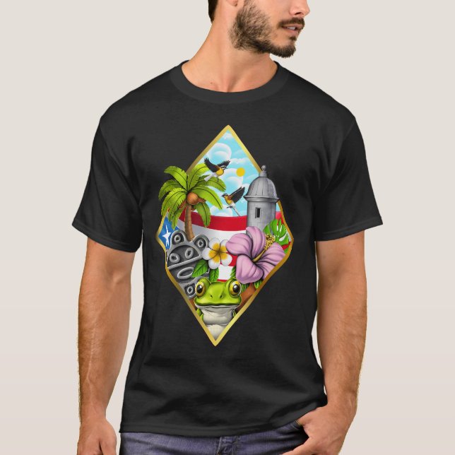 T-shirt Porto Rico Boricua (Devant)