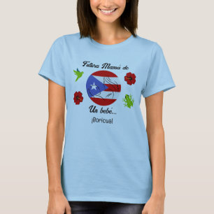 T-shirt Porto Rico Boricua Boy Baby shower Maman
