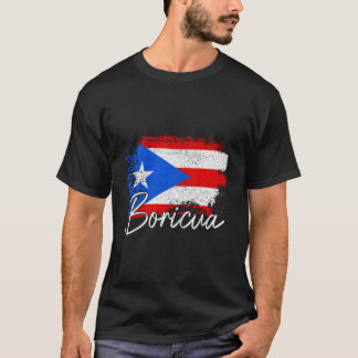 T-shirt Porto Rico Boricua Portoricaine Flag Pride