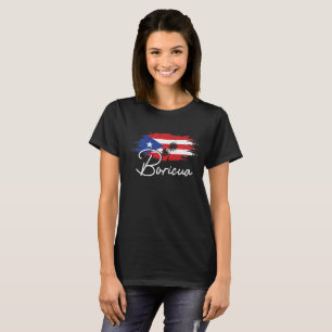 T-shirt Porto Rico Boricua Portoricaine Flag Pride