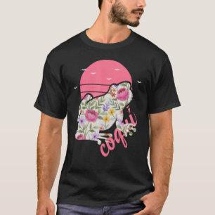 T-shirt Porto Rico Coqui Frog Floral Graphisme