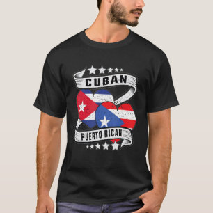 T-shirt Porto Rico Cubain moitié Cubain moitié Porto Rico
