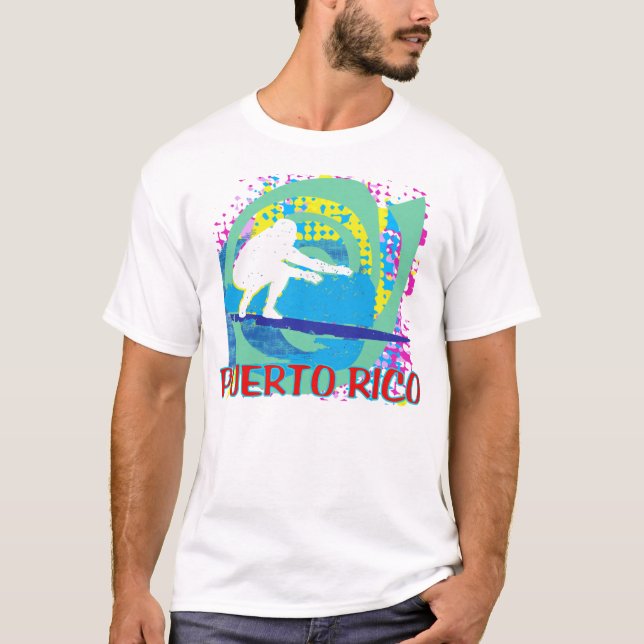 T-shirt Porto Rico de surf (Devant)