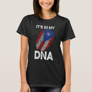 T-shirt Porto Rico Drapeau ADN Hommes Femmes Porto-Rico So