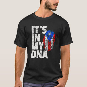 T-shirt Porto Rico Drapeau C'est dans mon ADN Cadeau de No