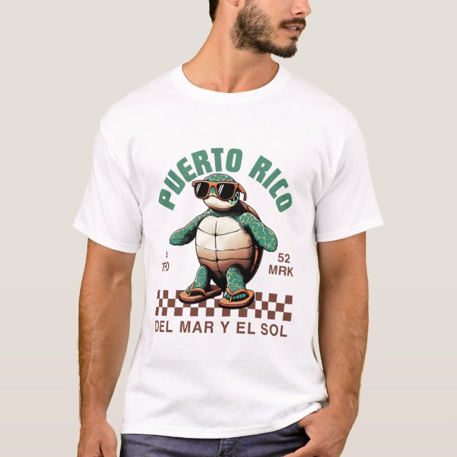 T-shirt Porto Rico du et du soleil (Devant)