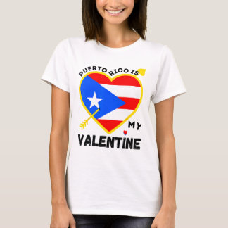 T-shirt Porto Rico est ma Saint Valentin Puerto