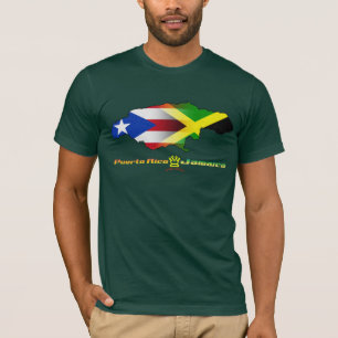 T-shirt Porto Rico et drapeau 2 de la Jamaïque