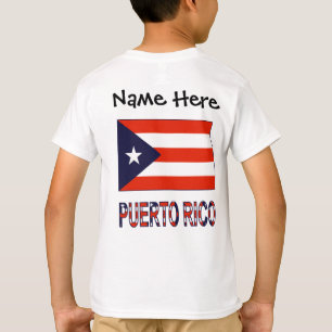 T-shirt Porto Rico et drapeau portoricain avec votre nom
