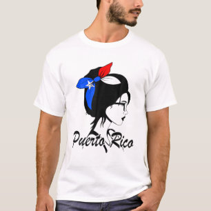 T-shirt Porto Rico Girl Puerto Rican Mujer Puertoriqueña