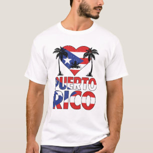 T-shirt Porto Rico I Love Porto Rico Drapeau Femmes Hommes