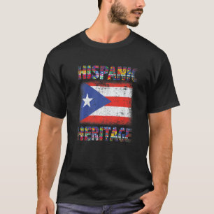 T-shirt Porto Rico Mois du patrimoine hispanique
