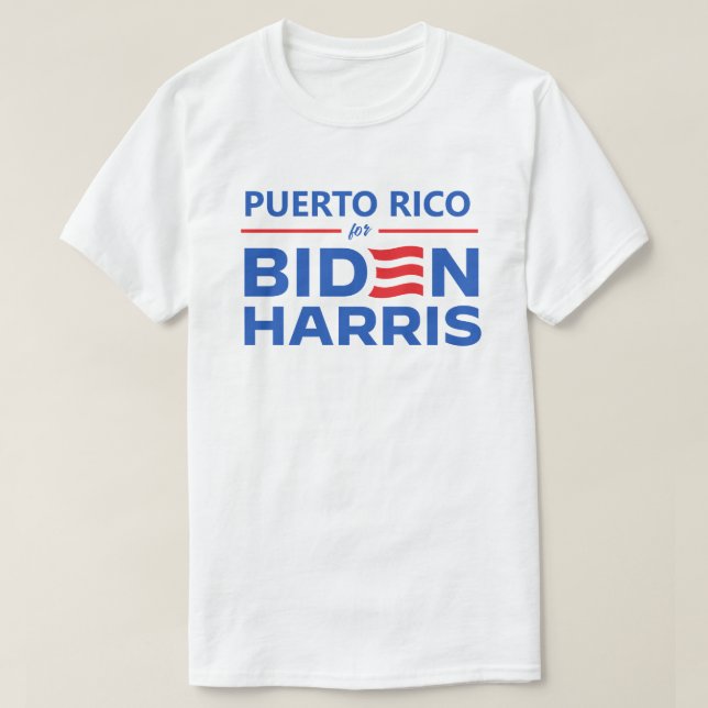 T-shirt Porto Rico pour Biden Harris (Design devant)
