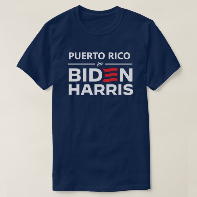 T-shirt Porto Rico pour Biden Harris (Design devant)