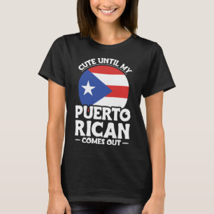 T-shirt Porto Rico Racine Mignonne Jusqu'À Ce Que Mon Port