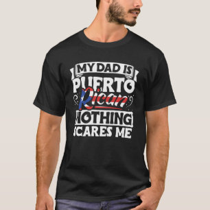 T-shirt Porto Rico Racines Mon Papa Est Portoricain Rien S