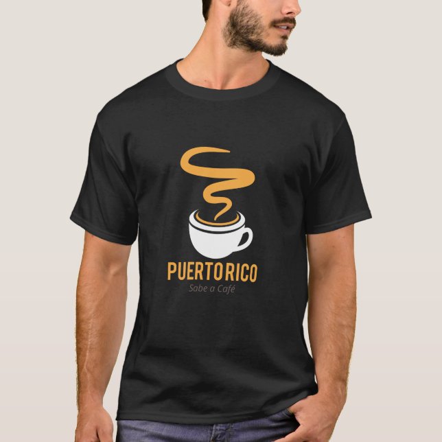 T-shirt Porto Rico Sabe un Café (Devant)