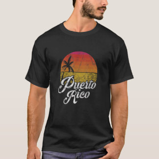 T-shirt Porto Rico Sunset Island Beach Vacances été Di
