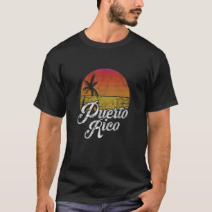 T-shirt Porto Rico Sunset Island Beach Vacances été Di