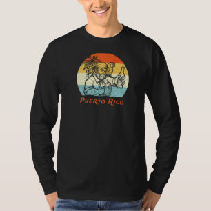 T-shirt Porto Rico Vintage Rétro Pirate & Parrot Vacances