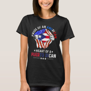 T-shirt Portoricain Américain Amérique Fierté Cuba Porto R