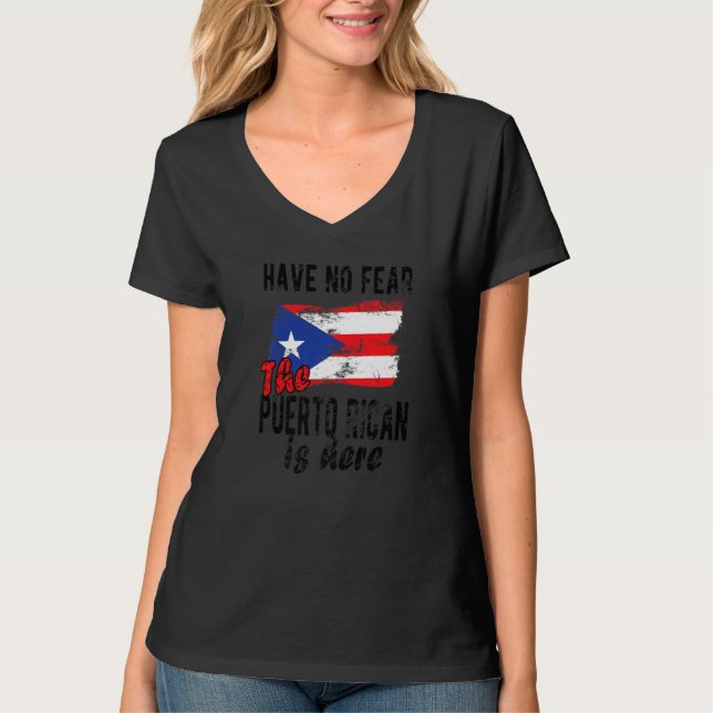 T-shirt Portoricain est ici Porto Rico Drapeau Porto Rico (Devant)