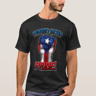 T-shirt Portoricain Pride Augmenté La Poing Pour Porto Ric