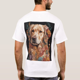 T-shirt Portrait Abstrait vibrant de chien