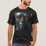 T-shirt Portrait androïde yeux rouges<br><div class="desc">Explorez l'univers du futur cybernétique avec ce t-shirt cyborg à l’esthétique sombre et percutante. L'impression haute définition d’un androïde métallique aux yeux rouges incandescents évoque une puissance froide et une technologie avancée. Idéal pour les fans de robots, d’intelligence artificielle, d’univers post-apocalyptiques, ou encore pour les passionnés de sci-fi hardcore. Ce...</div>