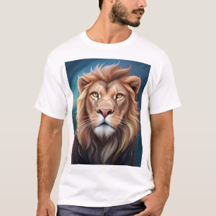 T-shirt Portrait Art numérique Lion-56556