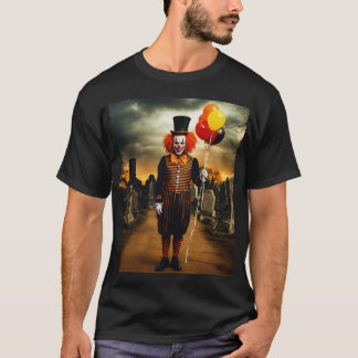 T-shirt Portrait clown effrayant Gothique
