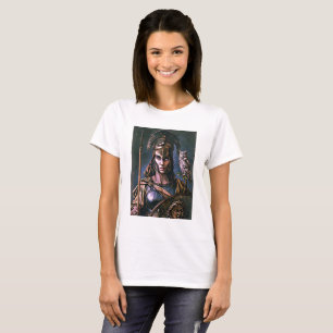 T-shirt Portrait coloré "Athéna’s Fierce Loyalty"