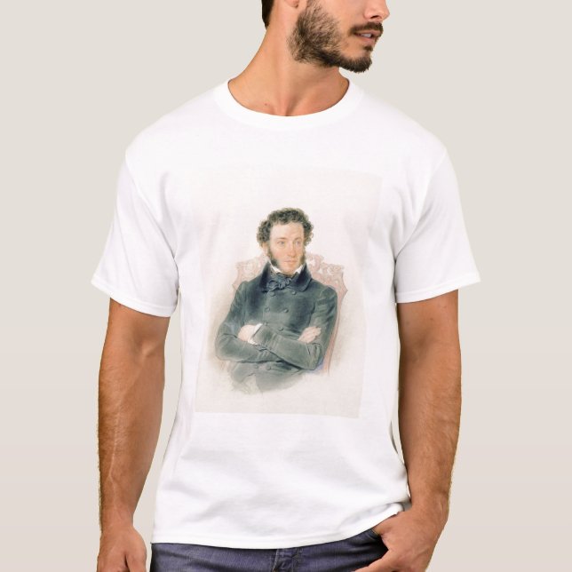 T-shirt Portrait d'Alexandre Pushkin 1836 (Devant)